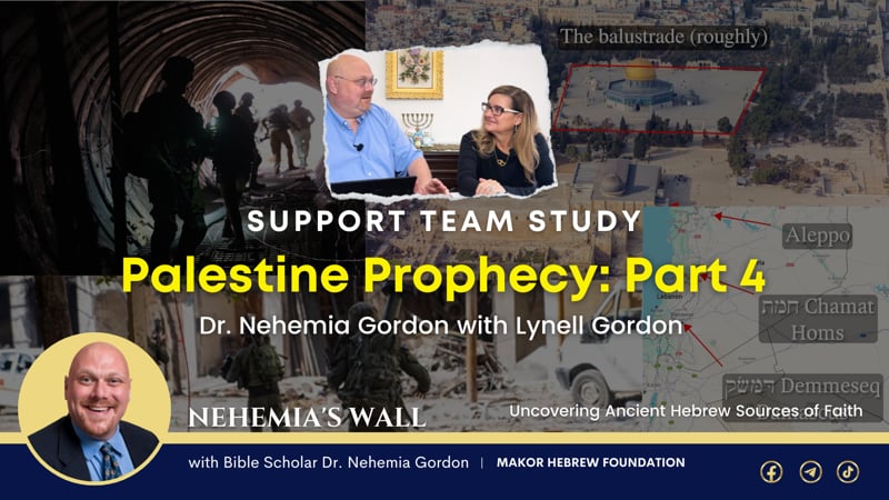 Support Team Study – Palestine Prophecy: Part 4